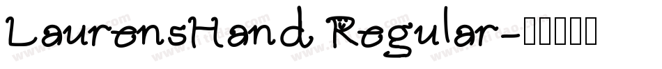 LaurensHand Regular字体转换